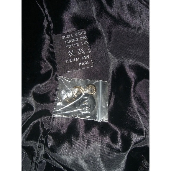 Vintage 90's Leather Jacket Black Gothic egirl alt Goth Whimsygoth Grunge y2k - Picture 13 of 16